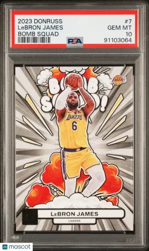2023 Panini Donruss Bomb Squad LeBron James #7 PSA 10 front