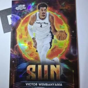 2025 Topps Cosmic Chrome Victor Wembanyama Planetary Pursuit Sun (Case Hit) front