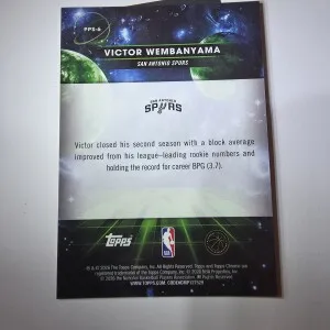 2025 Topps Cosmic Chrome Victor Wembanyama Planetary Pursuit Sun (Case Hit) back