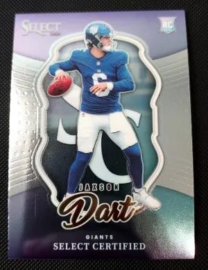 2025 Panini Select - Select Certified Rookies Jaxson Dart #17 (RC) front