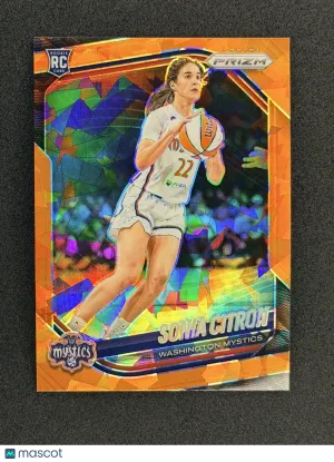 Sonia Citron 2025 Panini Prizm WNBA 122 Orange Ice Prizms Washington Mystics
