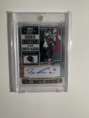 2023 Jaxon Smith-Njigba Contenders Optic Variation Rookie Auto front