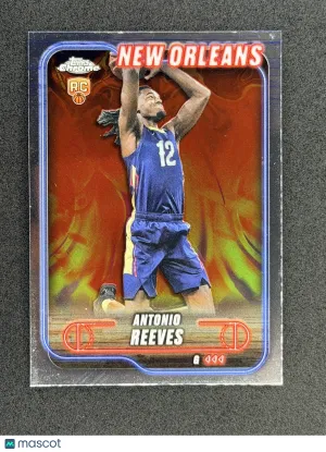 Antonio Reeves Rookie 2024-25 Topps Chrome 131 New Orleans Pelicans