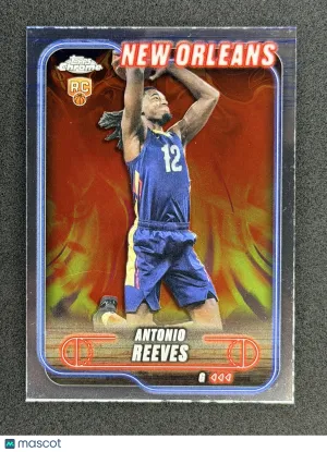 Antonio Reeves Rookie 2024-25 Topps Chrome 131 New Orleans Pelicans
