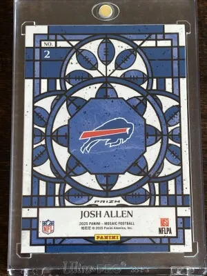 Josh Allen Stained Glass Mosaic back