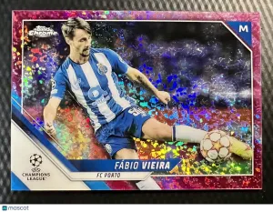 2021-22 Chrome UEFA Champions Pink Mini Diamond #163 Fábio Vieira /175