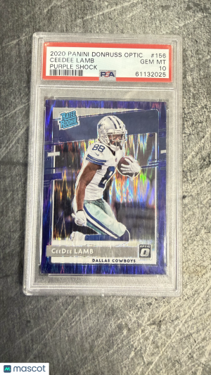 2020 Panini Donruss Optic Ceedee Lamb #156 Purple Shock front