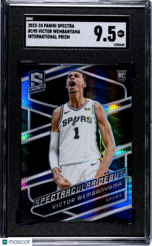2023 Panini Spectra Victor Wembanyama #195 International Prizm Rookie front