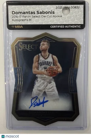 2016-17 Panini Select Domantas Sabonis #1 Die-Cut autograph Rookie Panini Authentic