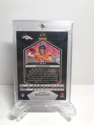 2024 Mosaic Bo Nix Red Sparkle back