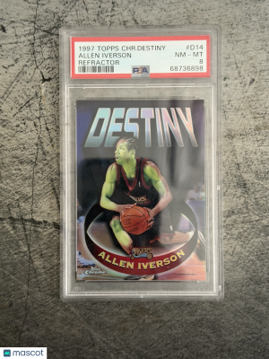 1997 Topps Chrome Destiny Allen Iverson #D14 Refractor front