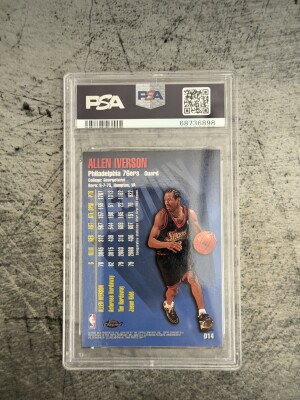 1997 Topps Chrome Destiny Allen Iverson #D14 Refractor back
