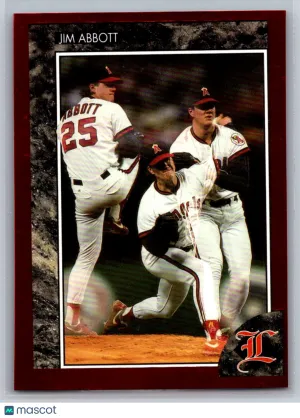 Jim Abbott 1992 Legends Sports Memorabilia 20 California Angels