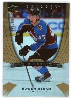 2020-21 Upper Deck Trilogy #81 Bowen Byram Rookie Card /999 front