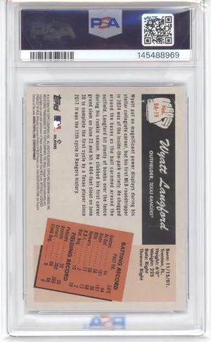 2024 Bowman's Best 1955 Bowman Anime Wyatt Langford #BA-19 PSA 10 back