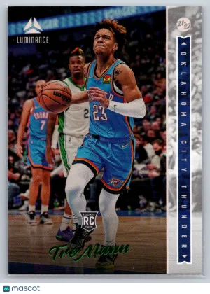 Tre Mann Rookie 2021-22 Panini Chronicles 258 Green Oklahoma City Thunder