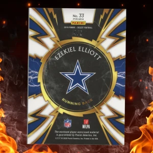 2020 Panini Select EZEKIEL ELLIOTT Green Patch /5 #33 back
