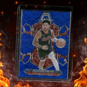 2023-24 Panini Mosaic Anfernee Simons Blue 17/25 #65