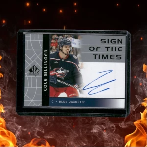 2022-23 SP Authentic Cole Sillinger Sign of the Times Auto #RSOTT-CS