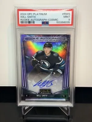 2024 Upper Deck O-Pee-Chee Platinum Rookie Autographs Will Smith Rookie Autograph-Cosmic front