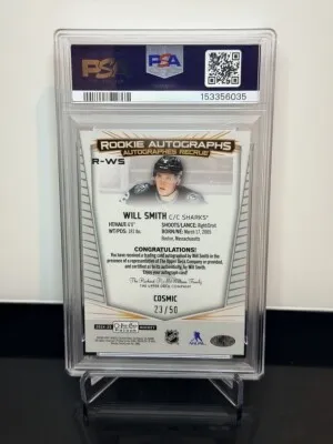 2024 Upper Deck O-Pee-Chee Platinum Rookie Autographs Will Smith Rookie Autograph-Cosmic back