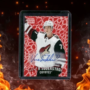 2020-21 Skybox Metal Universe Victor Soderstrom Premium Prospects Rookie Auto