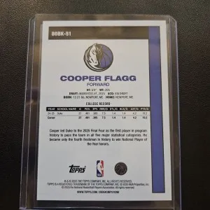 Rookie Cooper Flagg 45th Anniversary back