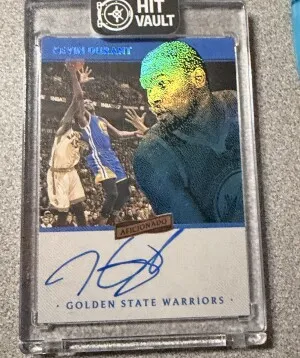 2016-2017 Panini Aficionado Kevin Durant Signatures On Card Auto #/125 SP front