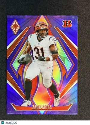 Zack Moss 2024 Panini Phoenix 148 Purple Cincinnati Bengals
