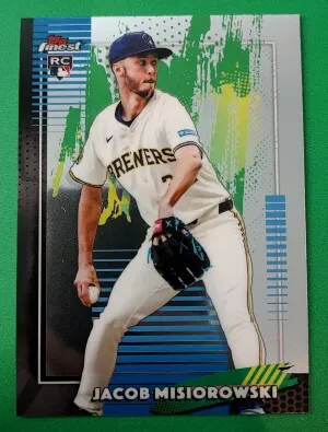 2026 Topps Finest Jacob Misiorowski #82 Common RC Brewers front