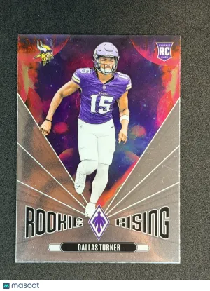 Dallas Turner 2024 Panini Phoenix RR-DTR Rookie Rising Minnesota Vikings
