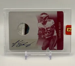 2010 Topps LeSean McCoy Printing Plate Patch Auto 1/1