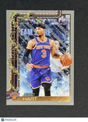 Josh Hart 2025-26 Topps Holiday H14 Glitter Holiday New York Knicks