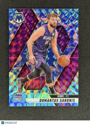 Domantas Sabonis 2024-25 Panini Mosaic 17 Reactive Blue Mosaic Sacramento Kings