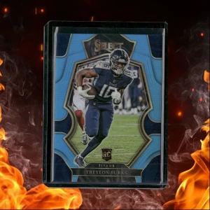 2022 Panini Select Treylon Burks Light Blue Prizm 11/99 #195