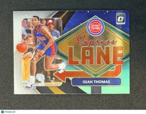 Isiah Thomas 2020-21 Donruss Optic 21 Express Lane Detroit Pistons