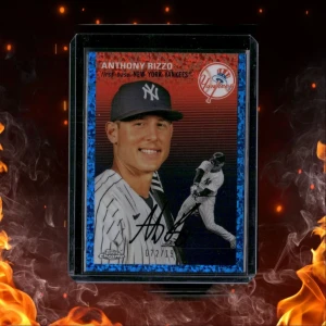 2023 Topps Chrome Platinum Anthony Rizzo Blue Mini Diamonds 072/199 #384