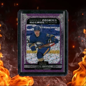 2021-22 O-Pee-Chee Platinum Jacob Bryson Marquee Violet Pixels Rookie 110/299