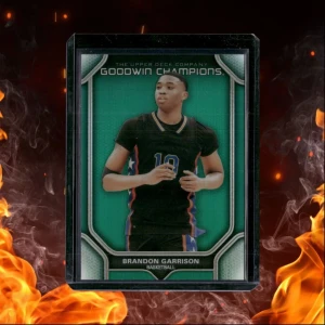 2024-25 Upper Deck Goodwin Champions Brandon Garrison Portrait Green #P50