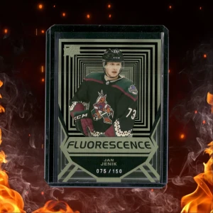 2021-22 Upper Deck Jan Jenik Fluorescence Yellow Rookie 075/150 #FL-40
