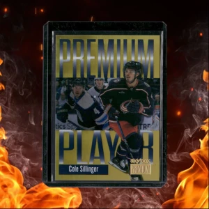 2023-24 SkyBox Metal Universe Cole Sillinger Premium Player Gold Spectrum 34/99