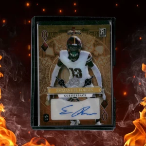 2023 Wild Card 5 Card Draw Stacked Deck Emmanuel Forbes Orange Queen Diamonds