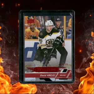 2018-19 Upper Deck Overtime David Krejci Red 19/99 #6