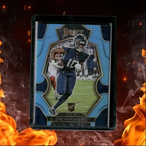 2022 Panini Select Treylon Burks Light Blue Prizm Rookie 58/99 #195