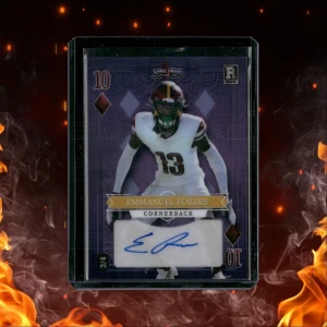 2023 Wild Card 5 Card Draw Stacked Deck Emmanuel Forbes Purple 10 Diamonds