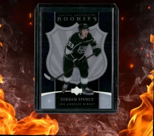 2022-23 Upper Deck Artifacts Jordan Spence 2005-06 Clear Cut Retro Rookie