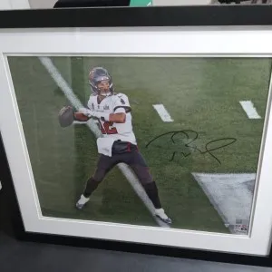 Tom Brady Signed 16x20 Fanatics Tampa SB LV Passing