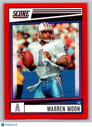 Warren Moon 2022 Score 6 Red Houston Oilers