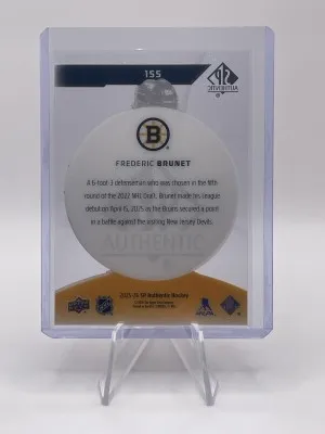 Frederic Brunet| 25-26 UD SP Authentic| Future Watch Acetate back