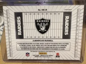 2025 Donruss Optic JaMarcus Russell back